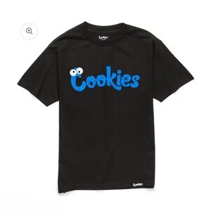 Cookies Logo Short Sleeve Tee - Black/Blue Monster Eyes